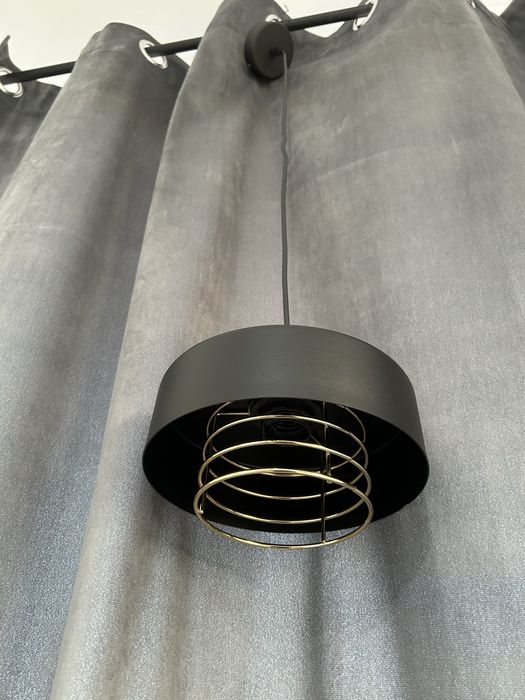 Lampa sufitowa czarno zlota