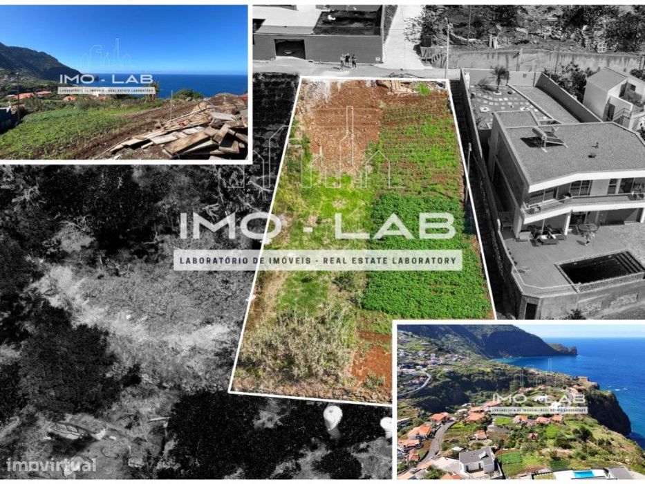Terreno com 858m2 - Vista Mar - Penha D'Aguia - Faial - Santana
