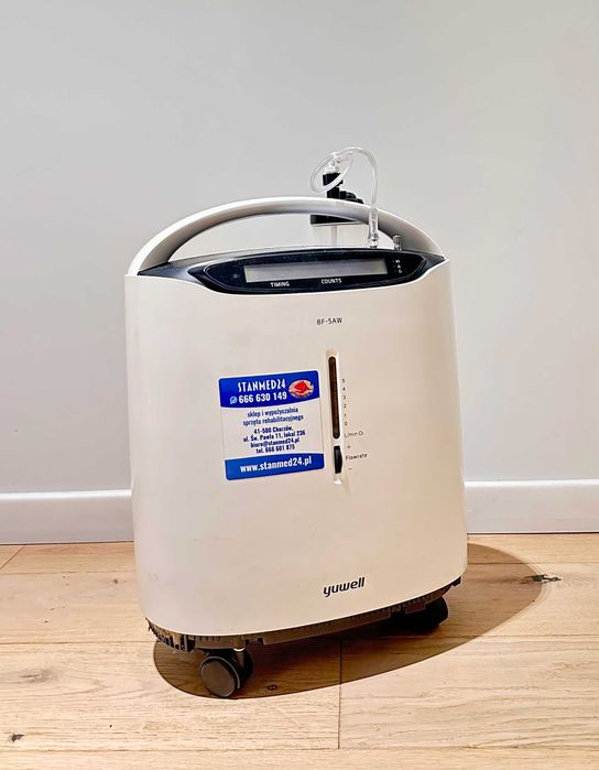 Koncentrator tlenu Yuwell 8F-5AW z pilotem / 5 l/min – używany