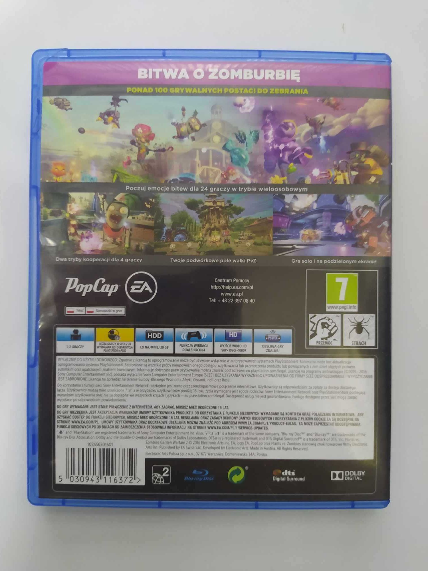Plants vs. Zombies: Garden Warfare 2 PS4 Polskie napisy w grze GW2