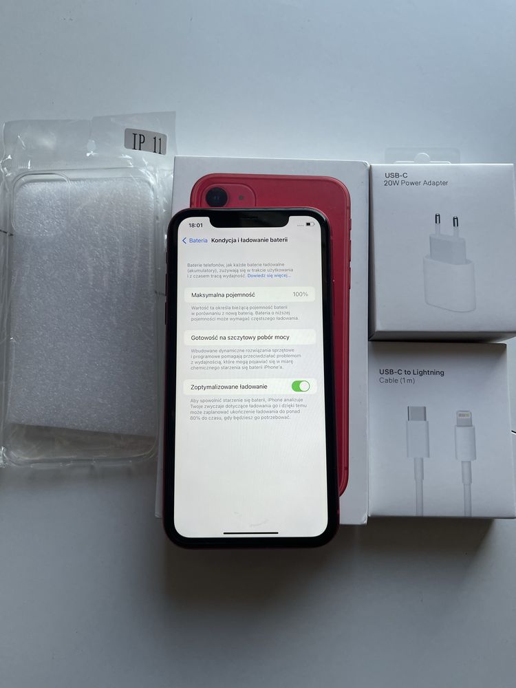 iPhone 11 64gb red bateria 100%