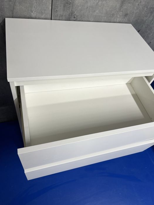 Biała komoda jak ikea malm 4 szuflady