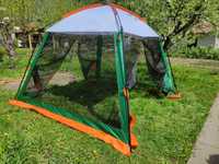 MEGA палатка-шатер, тент с москитной сеткой 3х3х2,4м на 2 входа