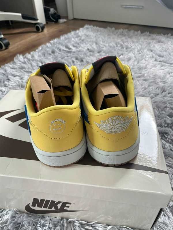 Nike_Air_Jordan_1 Low OG Canary Yellow Travis Scott x  rozmiar EU R.40