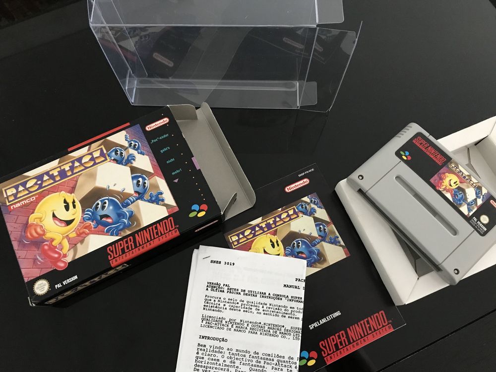 Pack Attack edição portuguesa super nintendo snes