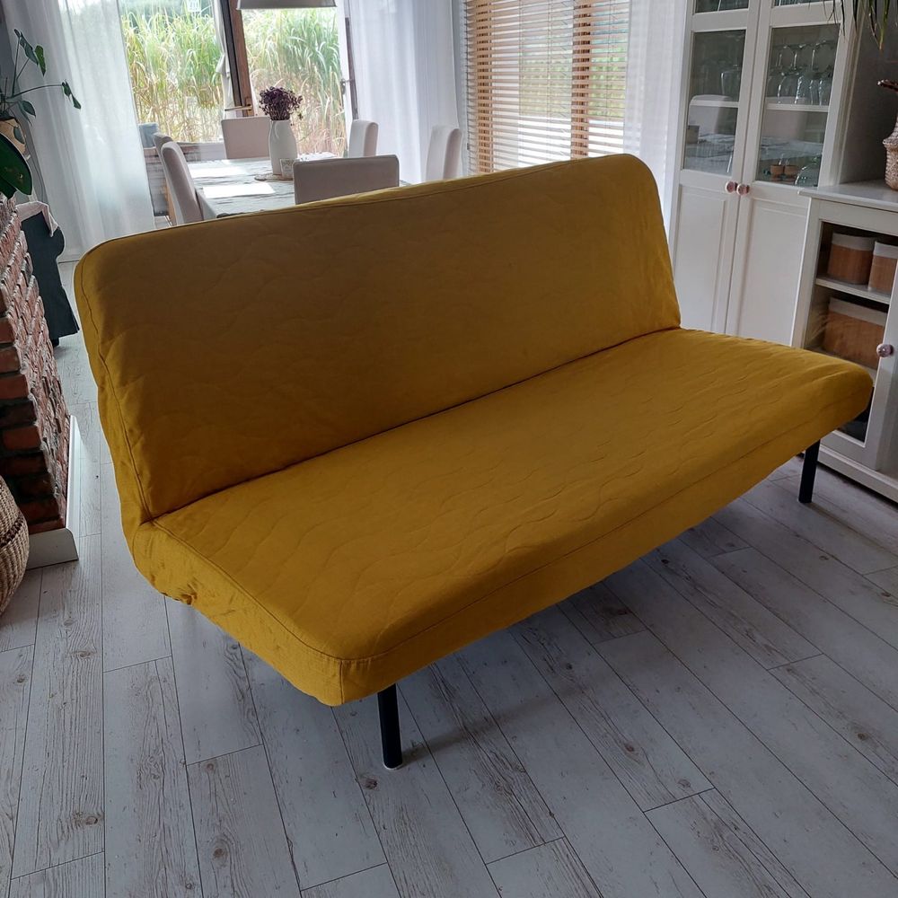 Sofa 3 osobowa ikea zółta NYHAMN