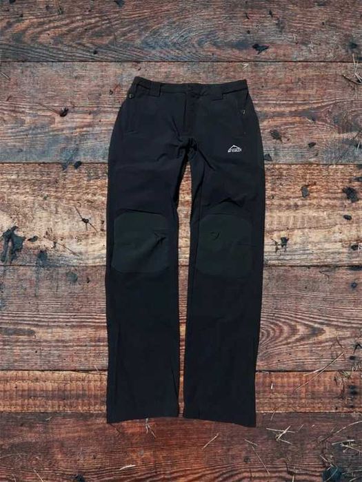 Spodnie młodzieżowe trekking outdoor travel McKinley 164 czarny szary