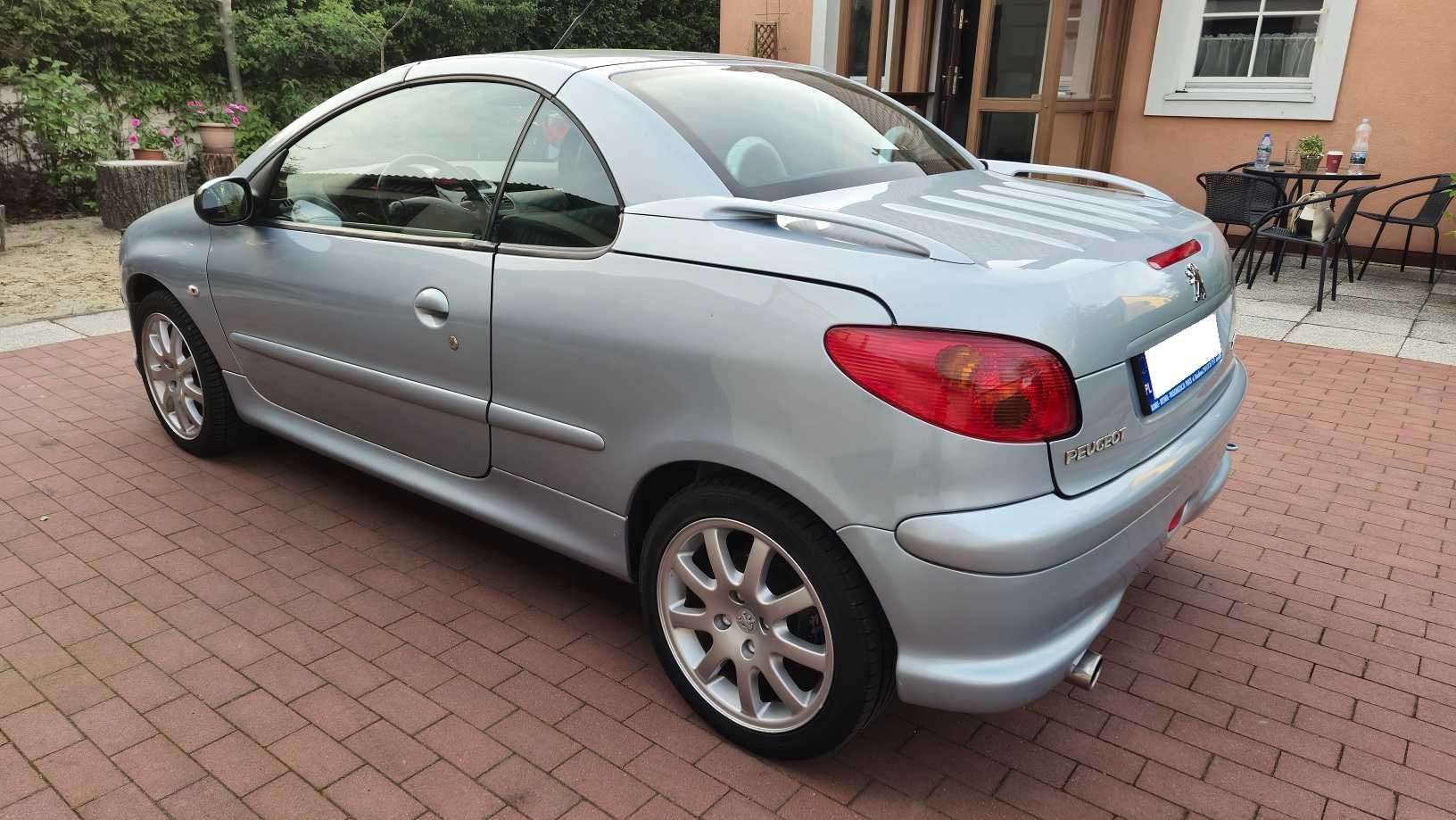 peugeot 206cc , 1.6hdi,  2007, org.165tyś.km, stan bdb .