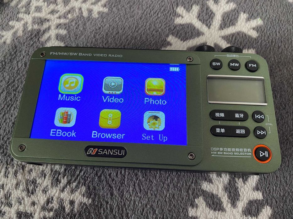 2025 Wojskowe radio kieszonkowe F50 z odtwarzaczem wideo BT i FM