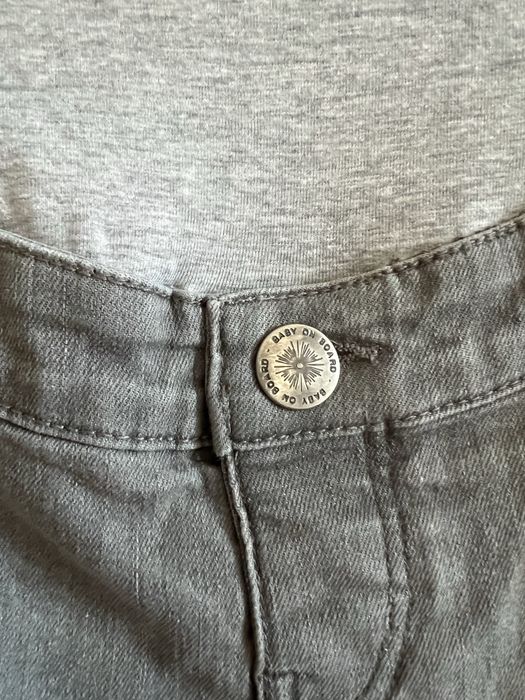 Spodnie ciążowe szare jeansowe Esmara Lidl rozmiar L stan super