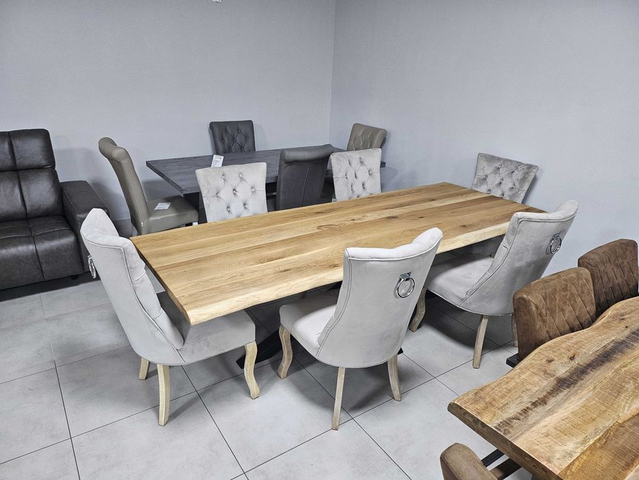 Stół duży dębowy na pająku