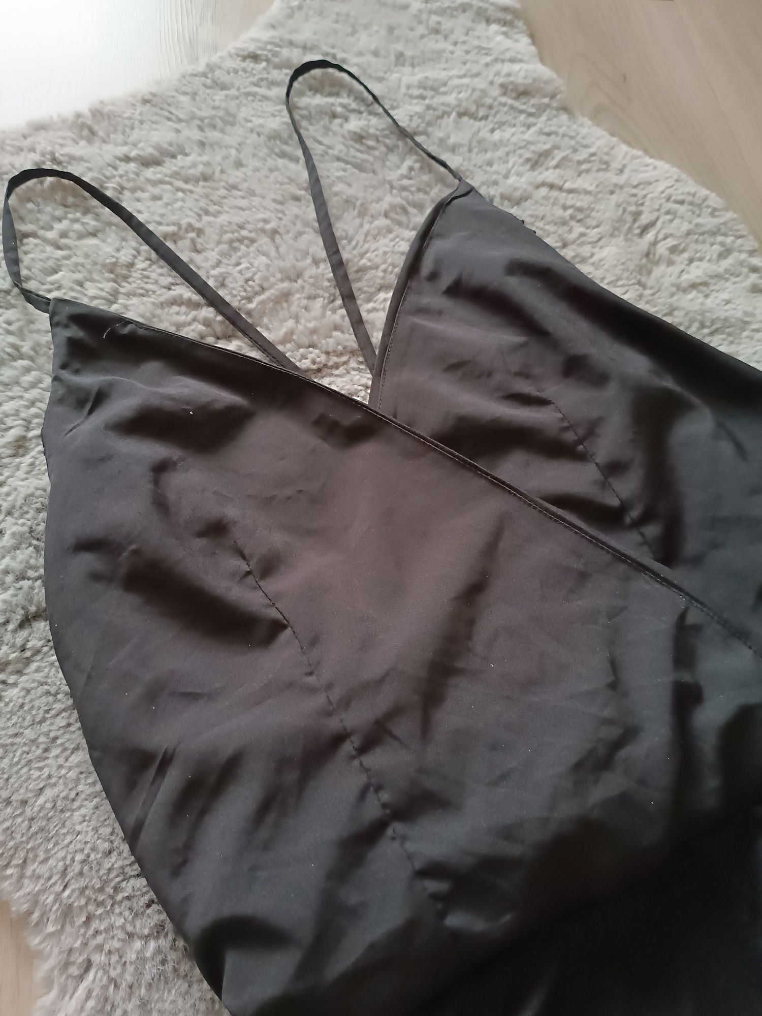 Czarne seksowne body  odkryte plecy regulowane ramiączka
