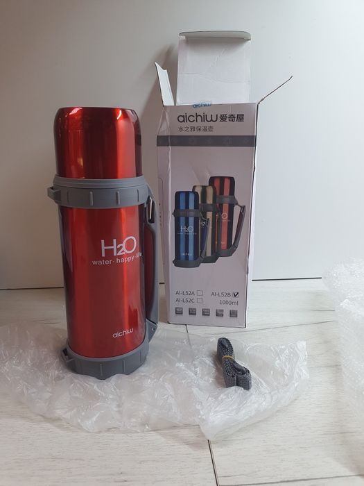 Izolowana butelka na wodę, podróżny kubek że stali nierdzewnej  1000ml