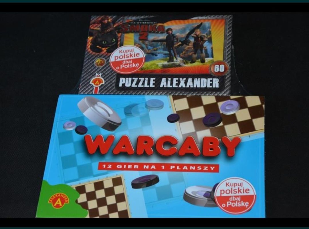 NOWE WARCABY i gratis puzzle jak wytresować smoka 2 60el Alexander