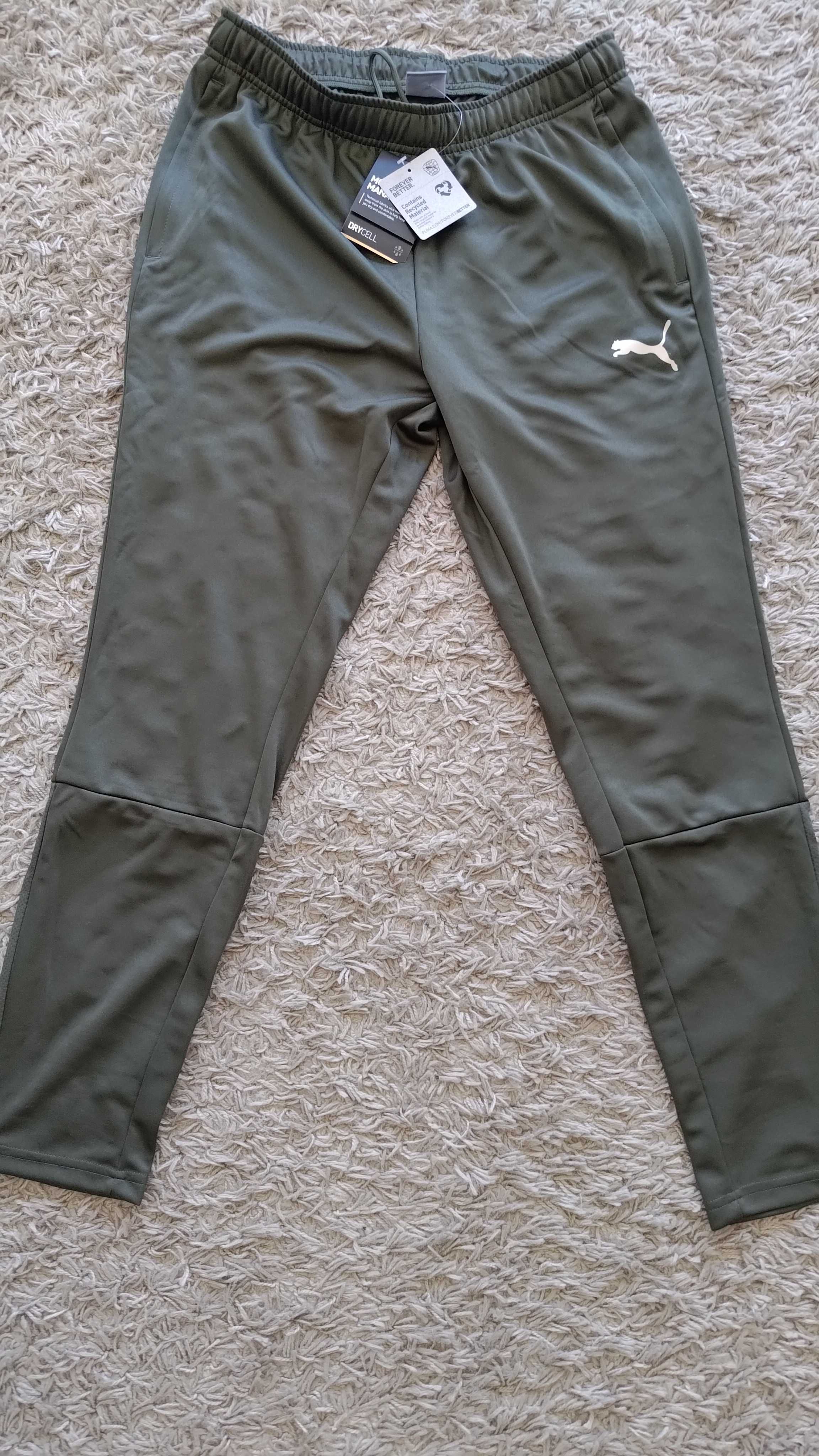 Spodnie dresowe sportowe Puma Individual Pants M forest night zielone