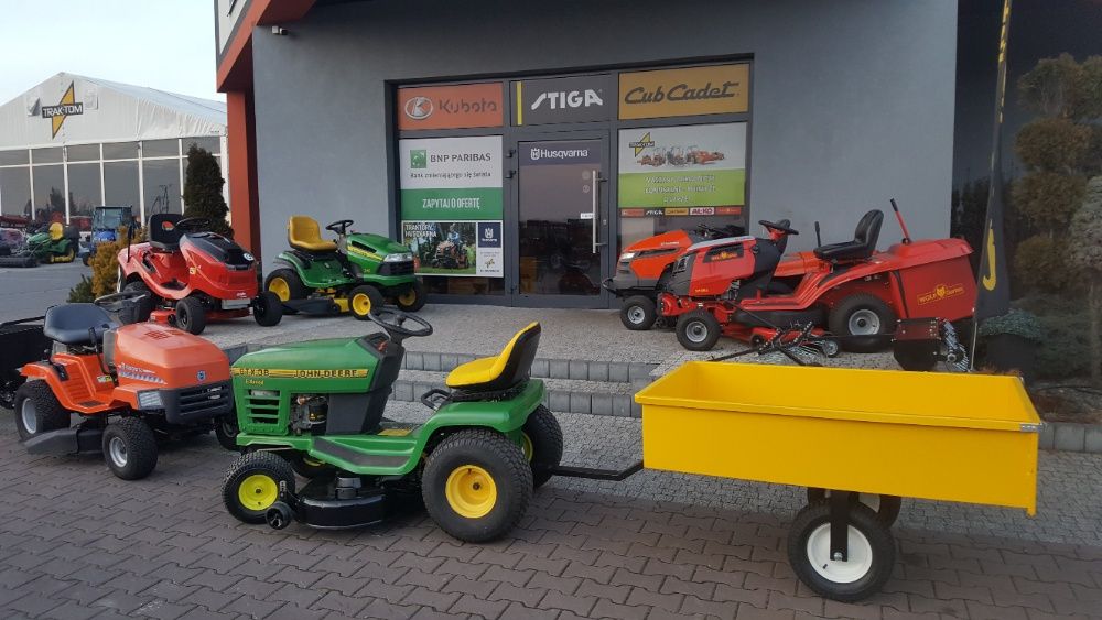 Traktorek ogrodowy kosiarka samojezdna JOHN DEERE  mulczowanie pompa