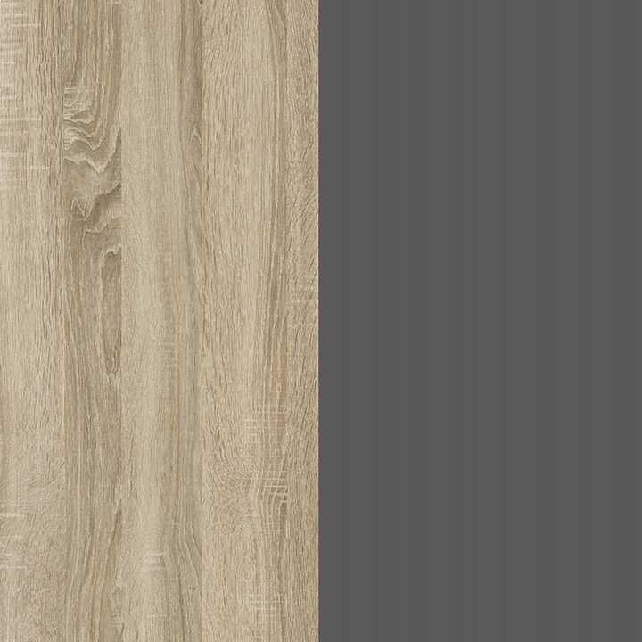 Nowoczesny zestaw mebli RTV NIK II do salonu, wiszące szafki TV 240 cm