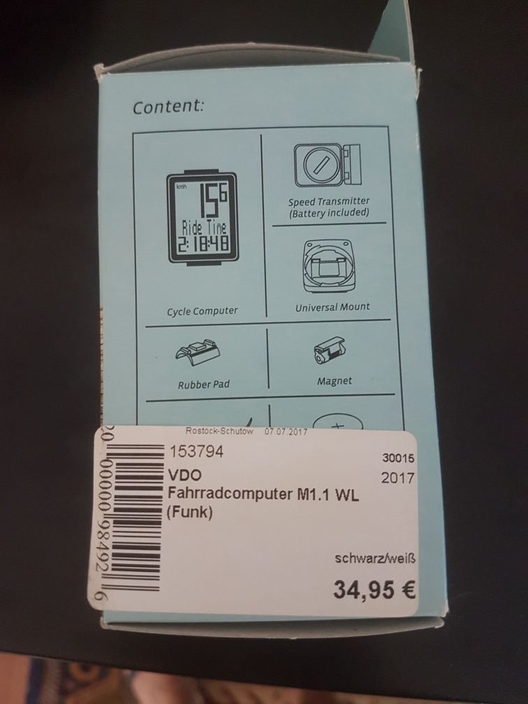 Ciclocomputador VDO m1.1 WL