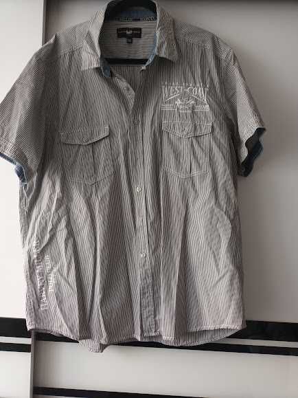 Koszula męska, krótki rękaw.