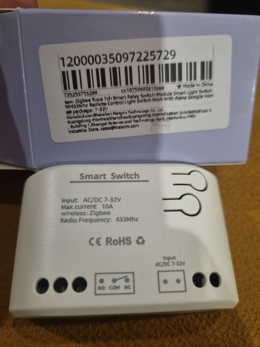 Módulo tuya controle relé, comando e Wi-Fi via zigbee hub