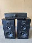 Amplificador com colunas technics 200w igual a novo