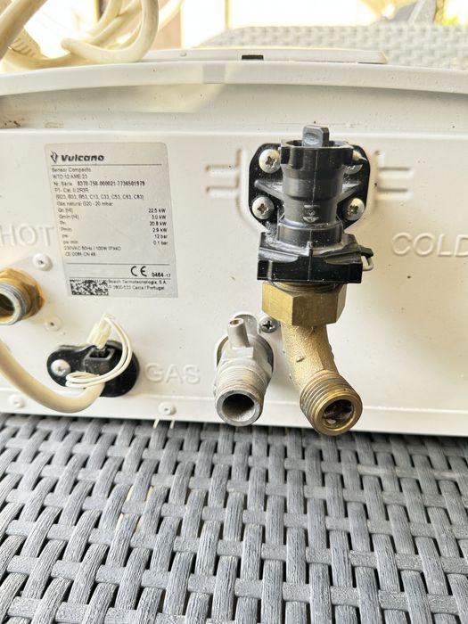 Esquentador vulcano sensor compacto