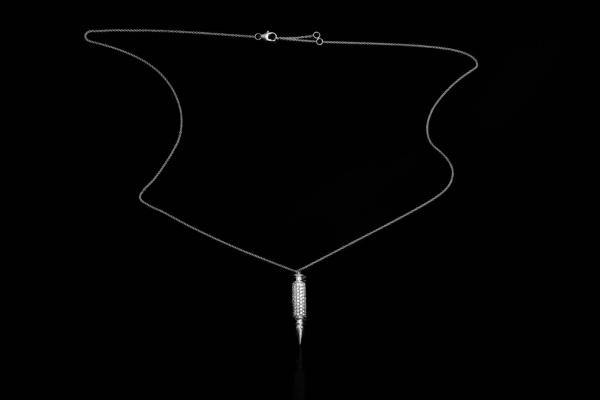 Naszyjnik złoty z diamentami ~1.67ct