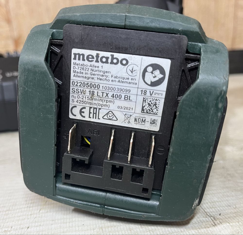 Гайковерт → Metabo SSW 18 LTX 400 BL + АКБ на 5.5 Ah та ASC 55 !