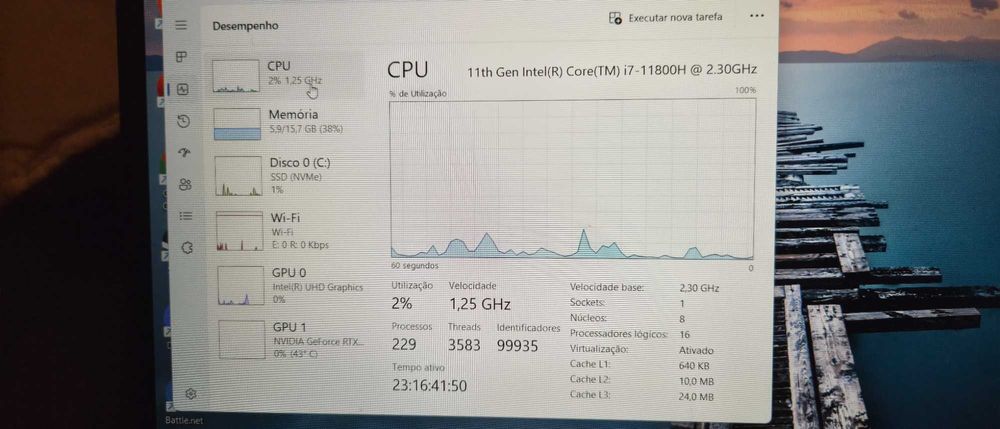Notebook gamer asus tuf gaming rtx3050 ti + i7