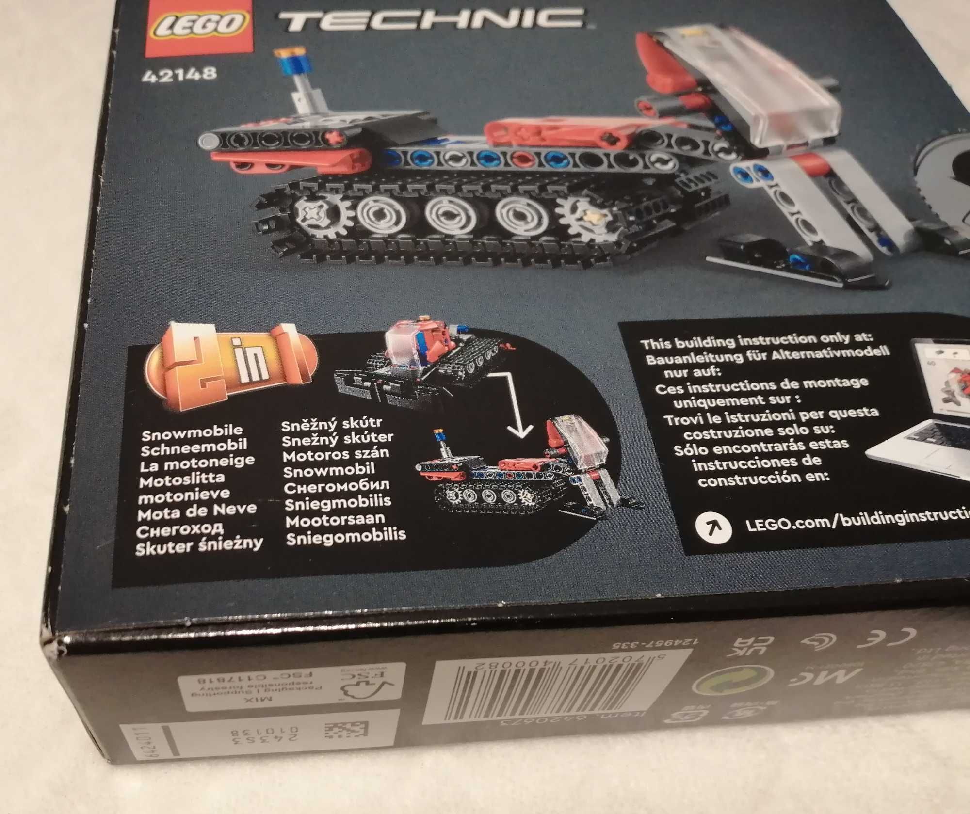 Klocki Lego Technic 42148, ratrak, skuter śnieżny, 2w1 (Zabawka)