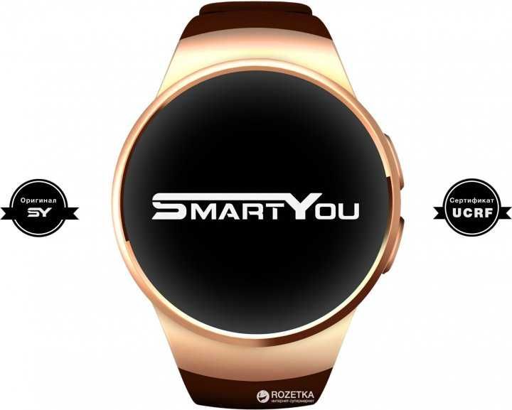 Смарт-годинник Smart You S1 Gold/Brown (SWS1GBR)