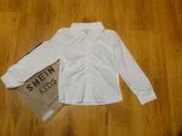 rozm 128 Nowa Shein koszula biała galowa długi rękaw