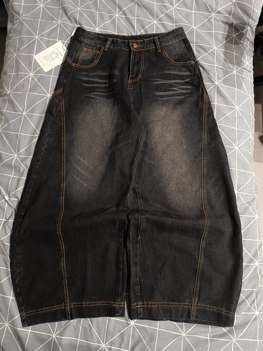 джинсы бегги баллоны черные