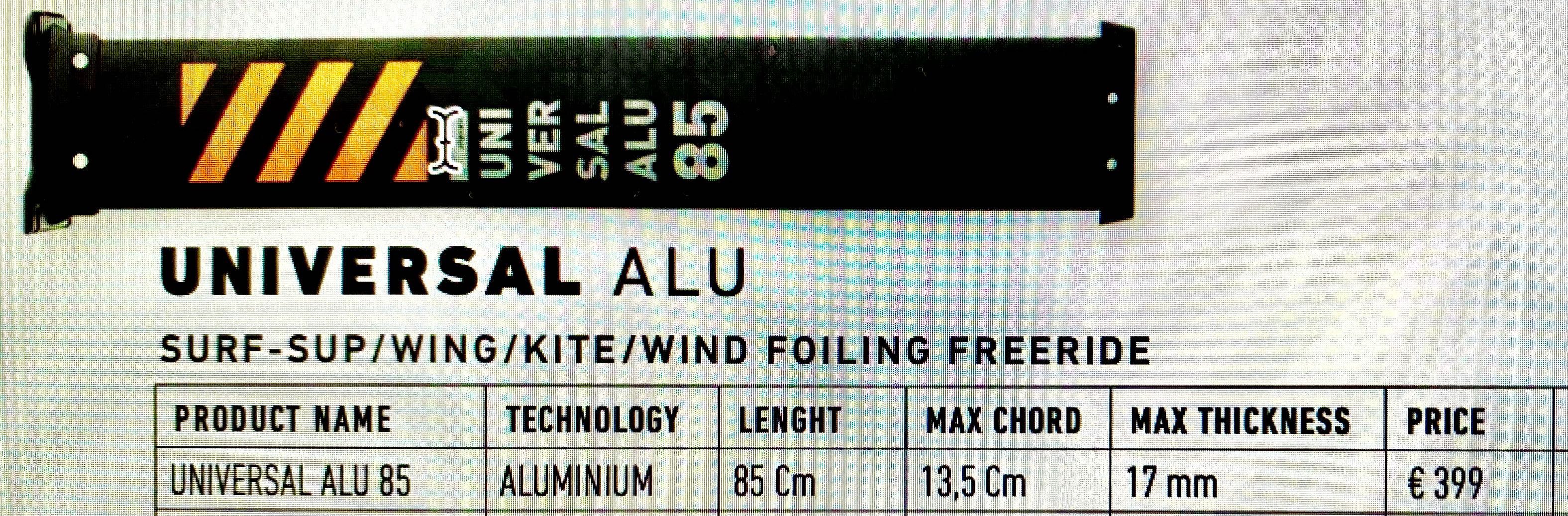 RRD UNIVERSAL ALU MAST 85  #NOVO#  Surf Sup wing KIte Wind Foil