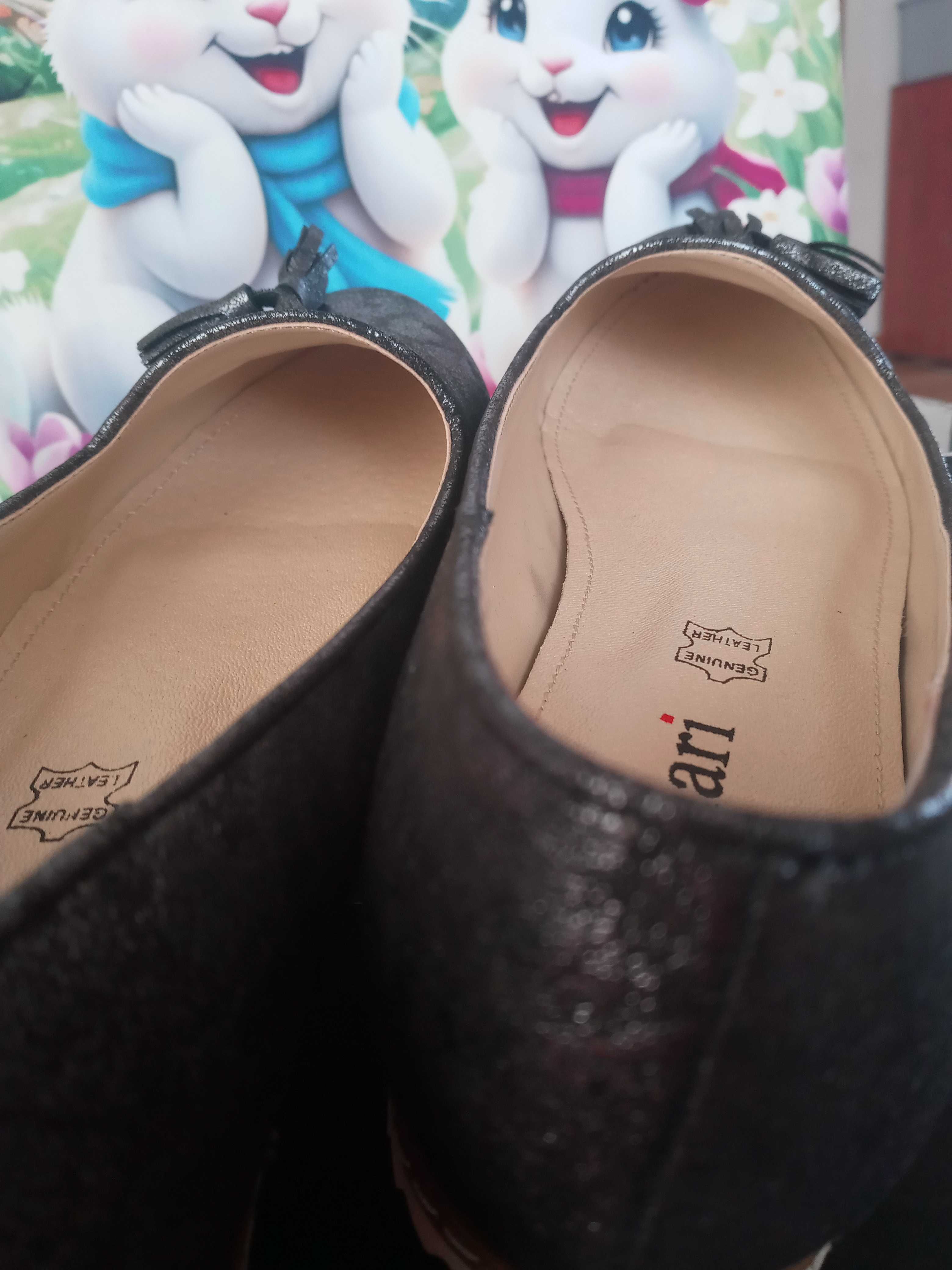 Balerinki baleriny rozmiar 39 Monnari buty na wiosnę z frędzlami