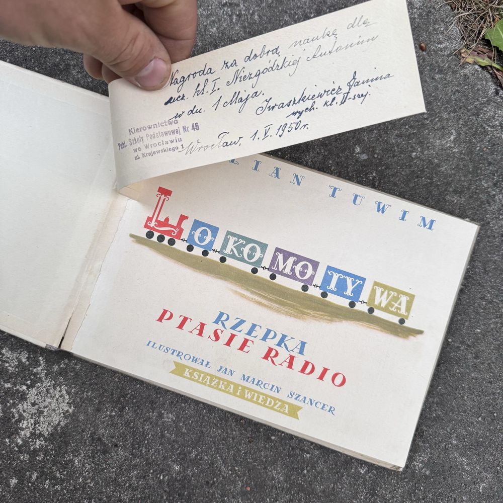 Stara bajka dla dzieci lokomotywa Julian Tuwim Jan Marcin Szancer 1949