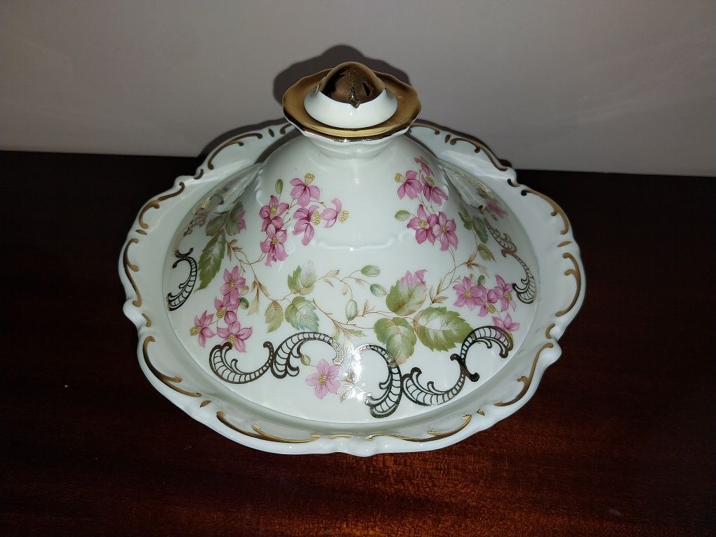 Mitterteich bomboniera cukiernica szkatuła porcelanowa złocenia
