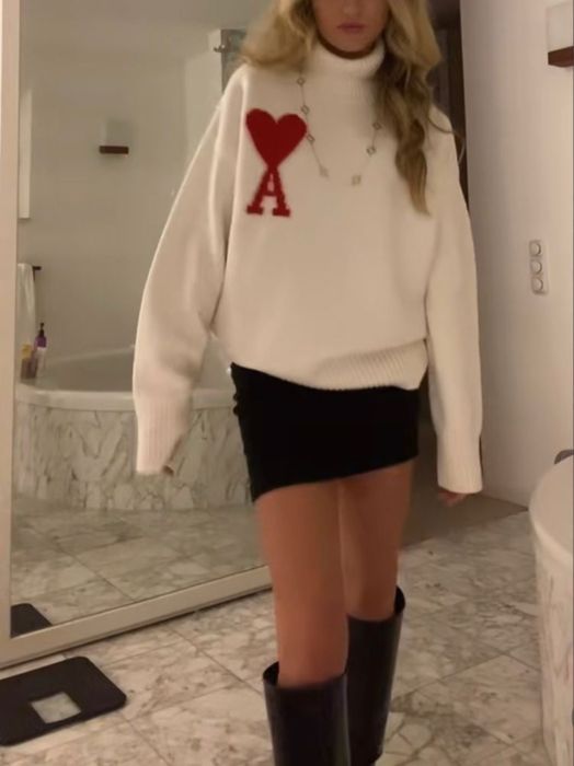 Білий светр Ami амі