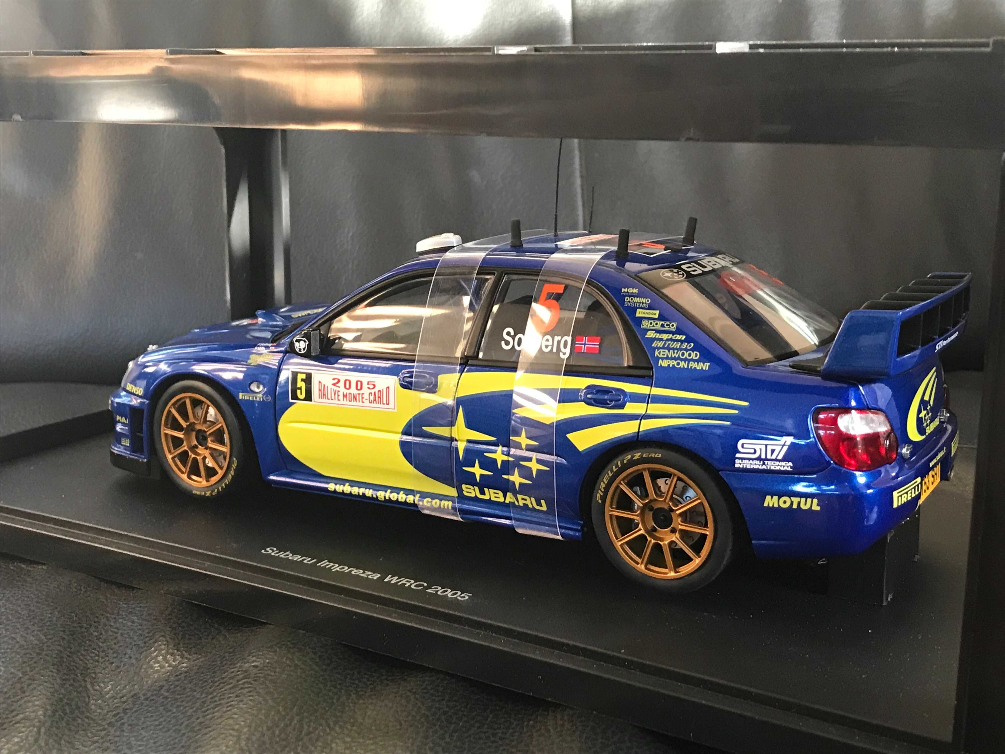 Autoart 1:18 Subaru Impreza WRC Nr 5 Solberg 2005 Rajd Monte Carlo