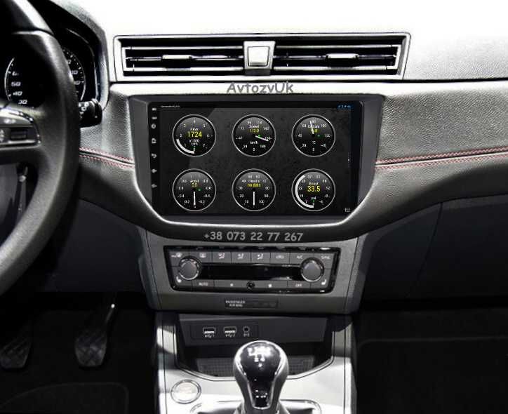 Магнитола IBIZA Seat 2 din дин GPS USB TV DVD ИБИЦА CarPlay Android 14