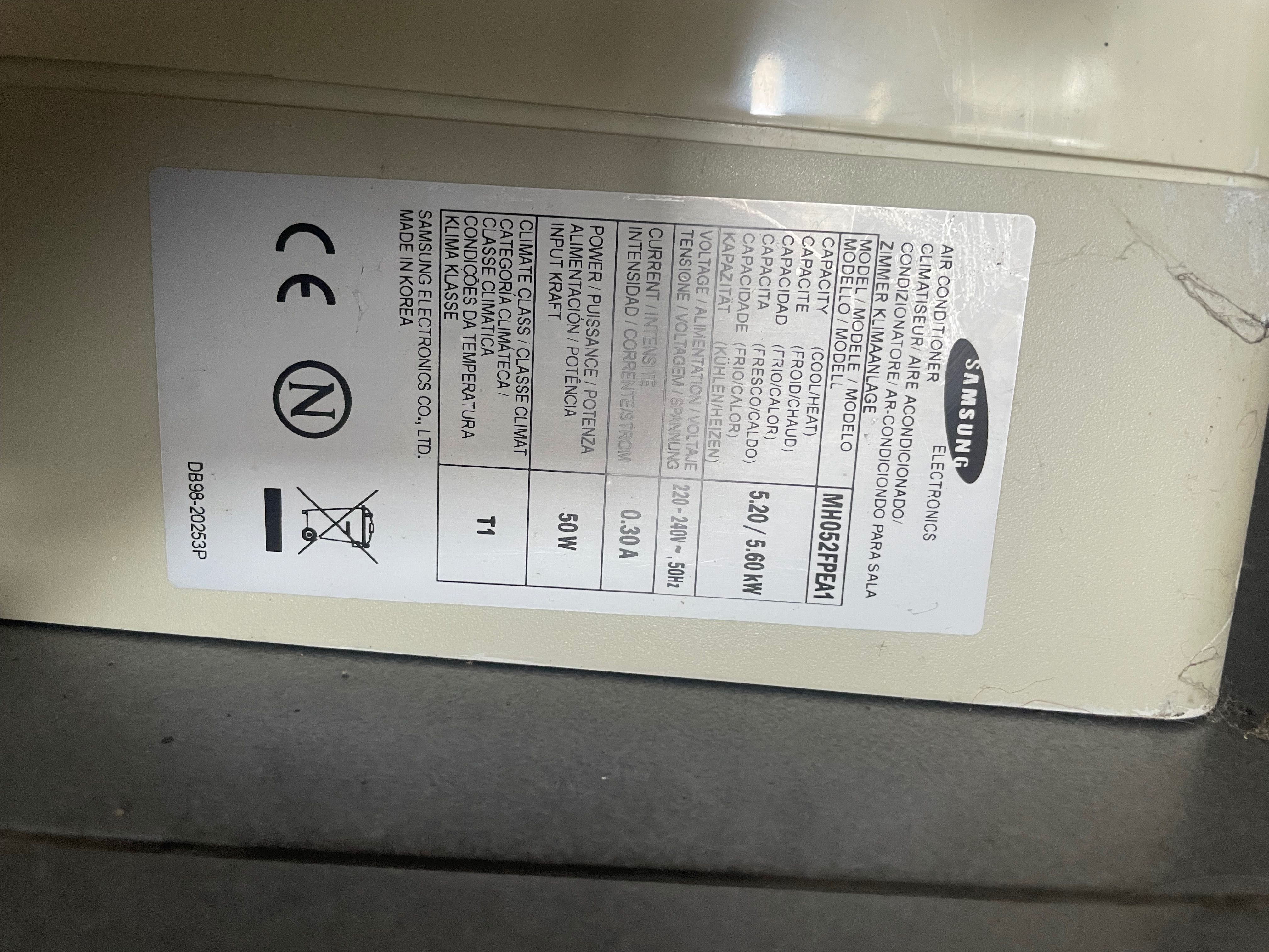 Ar condicionado Samsung modelo MH026FPEA- 4 unidades
