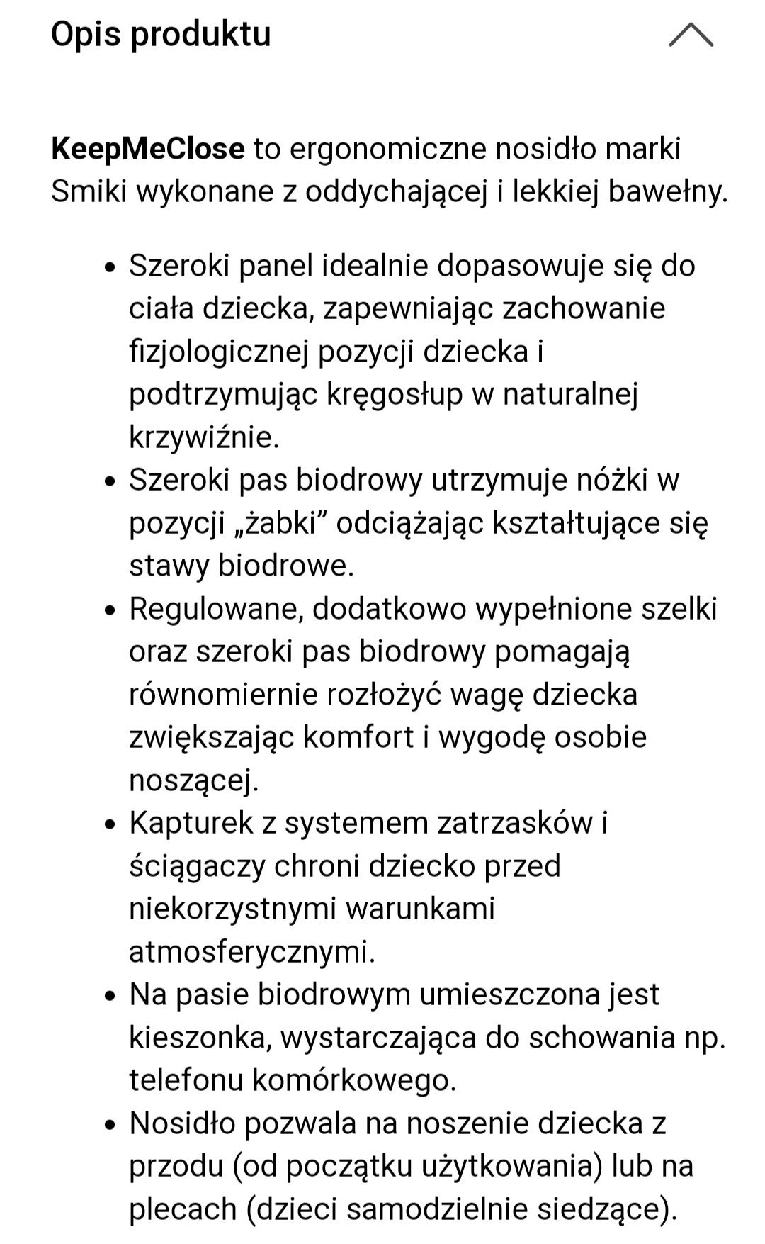 Nosidło dla dziecka