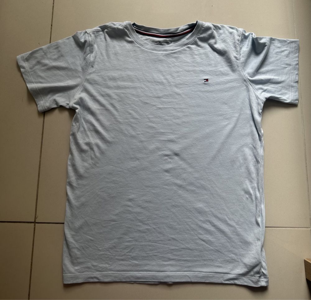 Koszulka Tommy Hilfiger r. 152/164 niebieska tshirt krótki rękaw