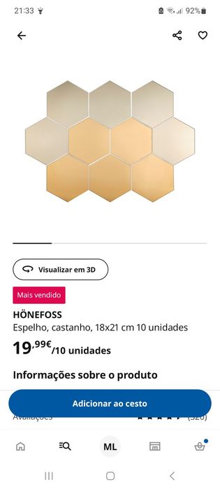 Conjunto espelhos