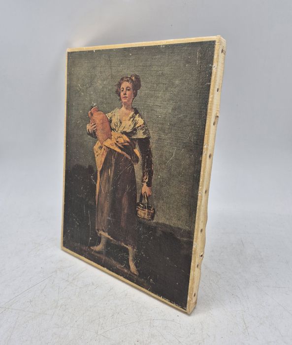 Stary Obraz Reprodukcja Nosicielka Wody Francisco Goya Sygnowany