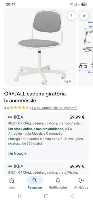Cadeira IKEA giratória