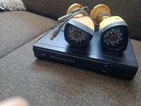 Zestaw monitoringu CCTV, kamery rejestrator