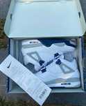 Buty Jordan 4 Retro Midnight Navy Moda Obuwie sportowe rozmiar.43