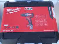 MILWAUKEE M18 CBLDD-202C, Wkrętarka, Zestaw, Nowa