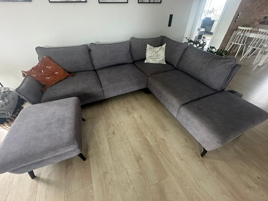 Kanapa narożna szara